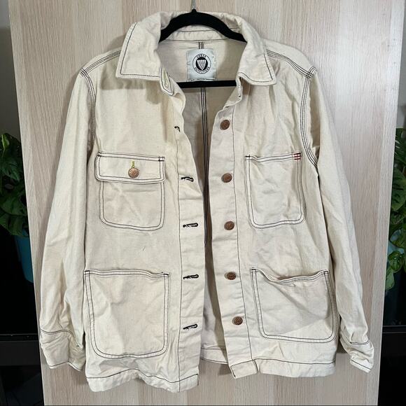 Urban Outfitters Jackets & Blazers - Urban Outfitters Oversized Off White Denim Jacket